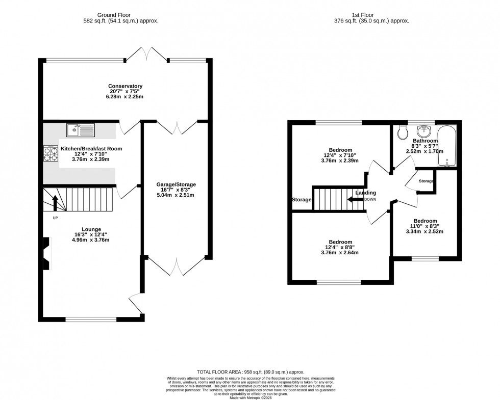 Floorplan for Braymish Close, Kibworth Harcourt, Leicester, Leicestershire
