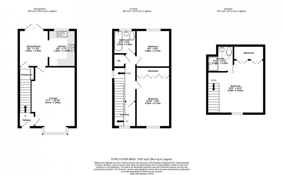 Floorplan for Folley Road, Kibworth Beauchamp, Leicester, Leicestershire