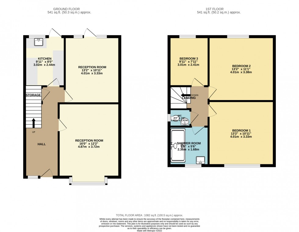Floorplan for Florence Road, Wylde Green, Sutton Coldfield,