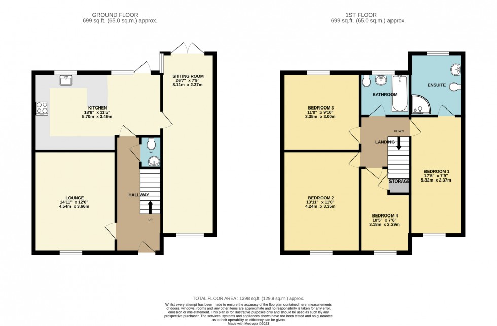 Floorplan for Nuneaton Lane, Higham-on-the-Hill, Warwickshire