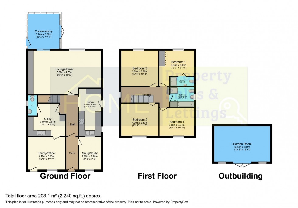 Floorplan for Park Hill Drive, Aylestone, Leicester