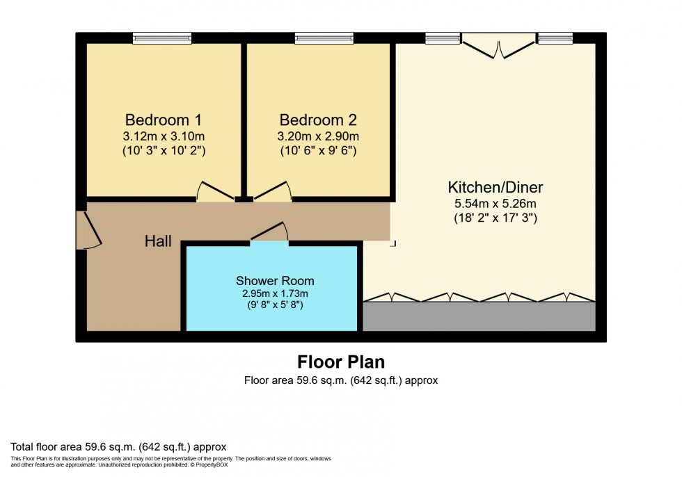 Floorplan for Apt 14, Mitchian Grand Union Building, 55 Northgate Street, Leicester, Leicestershire