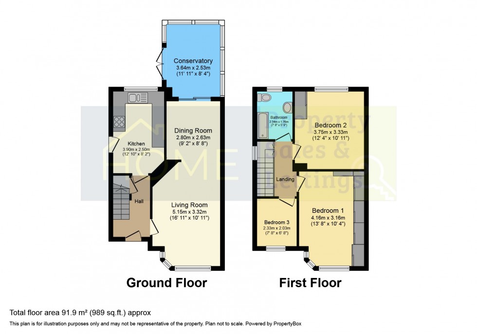 Floorplan for Westgate Avenue, Birstall, Leicester, Leicestershire