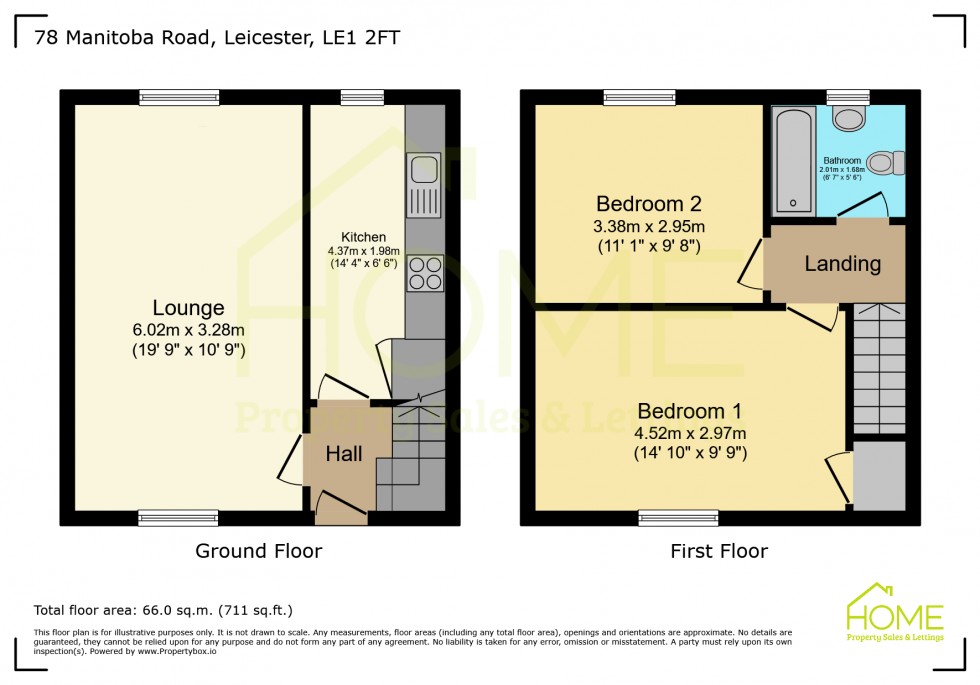 Floorplan for Manitoba Road, Leicester, Leicester City, LE1 2FT