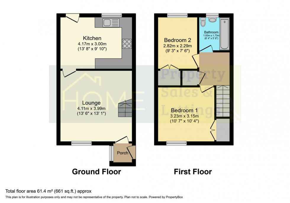 Floorplan for Denton Walk, Wigston, Leicestershire