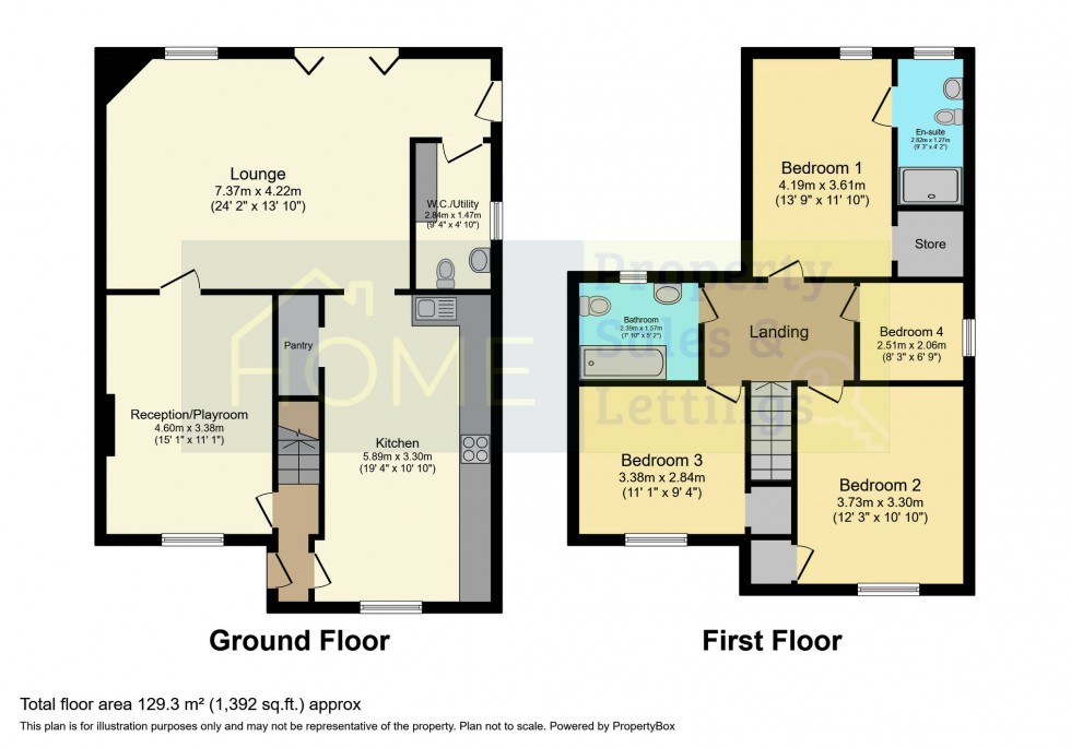 Floorplan for Hall Walk, Enderby, Leicester, Leicestershire