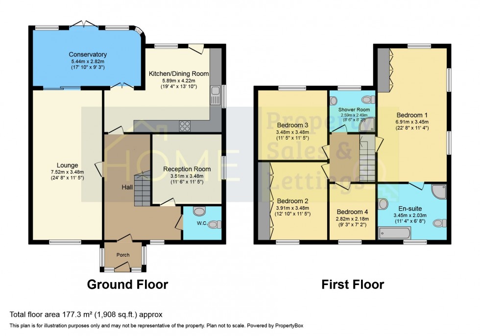 Floorplan for Shanklin Drive, Knighton, Leicester