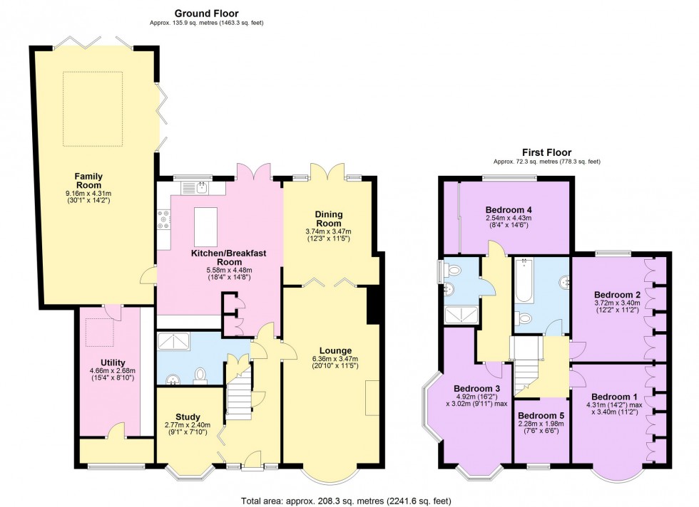 Floorplan for Lamborne Road, Knighton, Leicester.