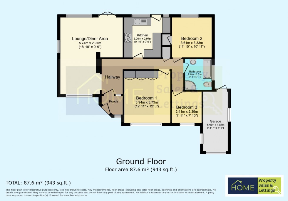 Floorplan for Station Lane, Scraptoft, Leicester