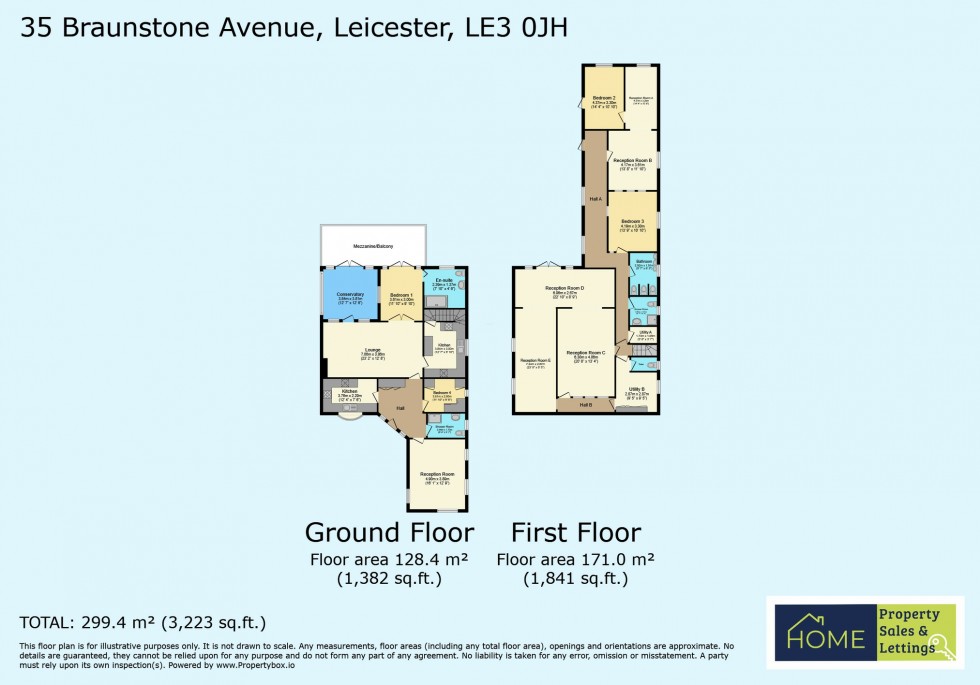 Floorplan for Braunstone Avenue, Westcotes, Leicester