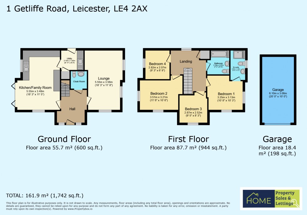 Floorplan for Getliffe Road, Ashton Green, Leicester