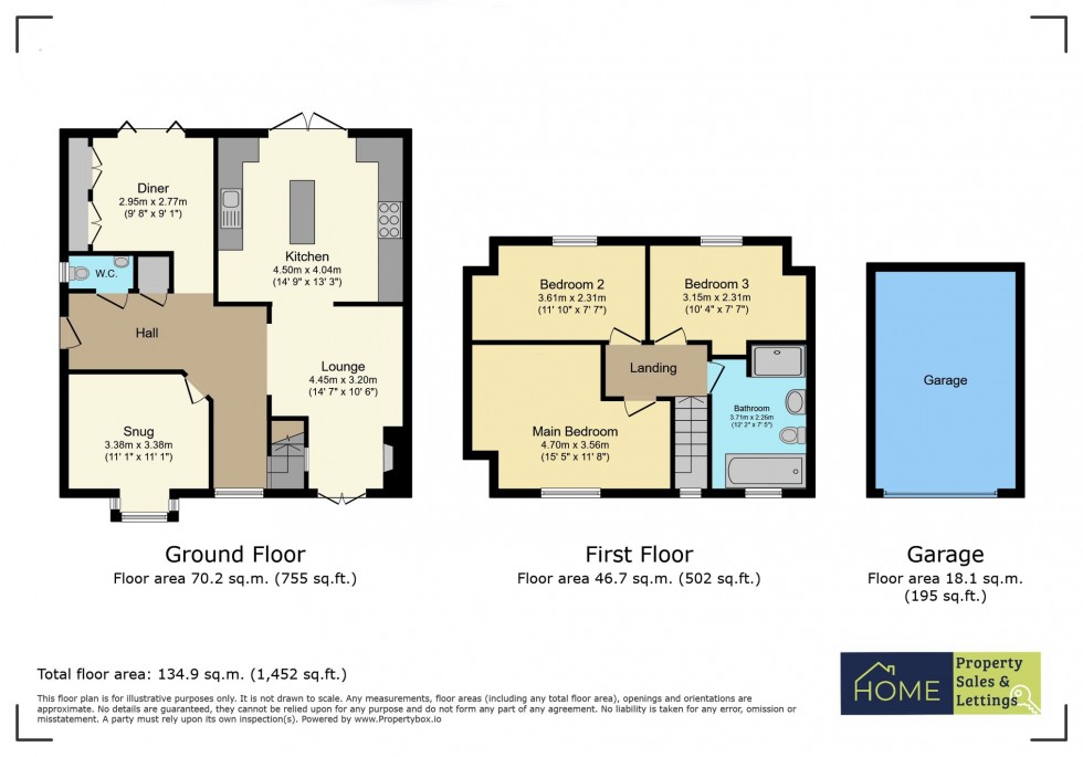 Floorplan for Walter House, High Street, Great Glen, Leicester, Leicestershire