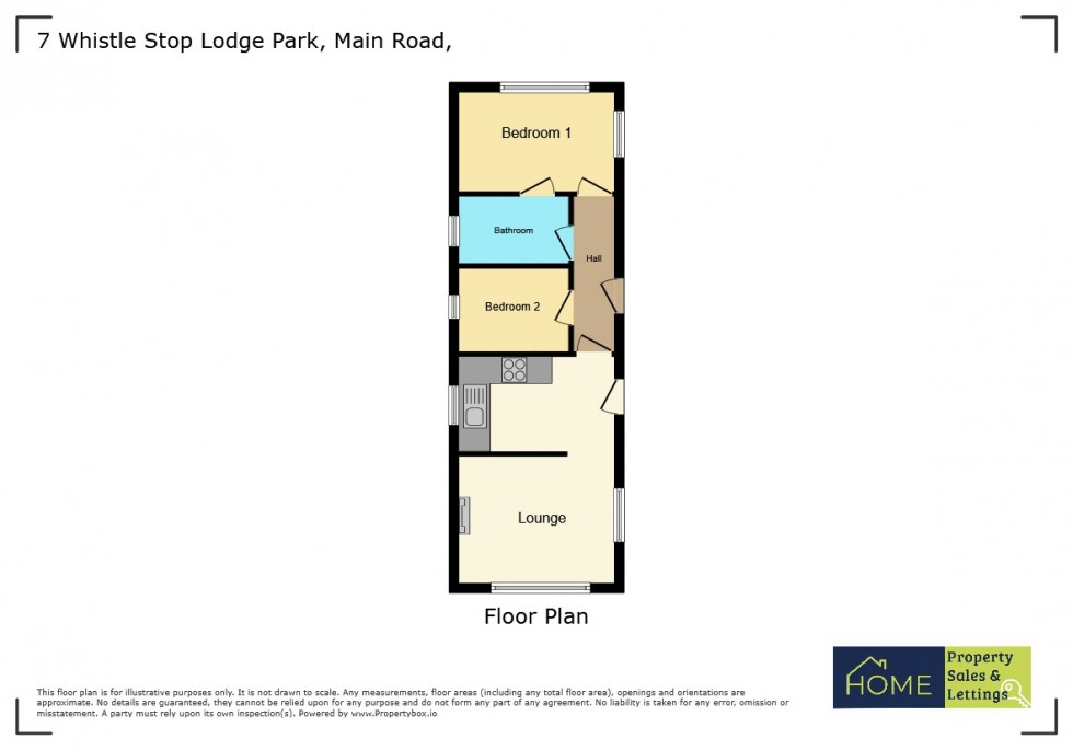 Floorplan for Whistle Stop Park, Main Road, Tallington, Stamford, Lincolnshire