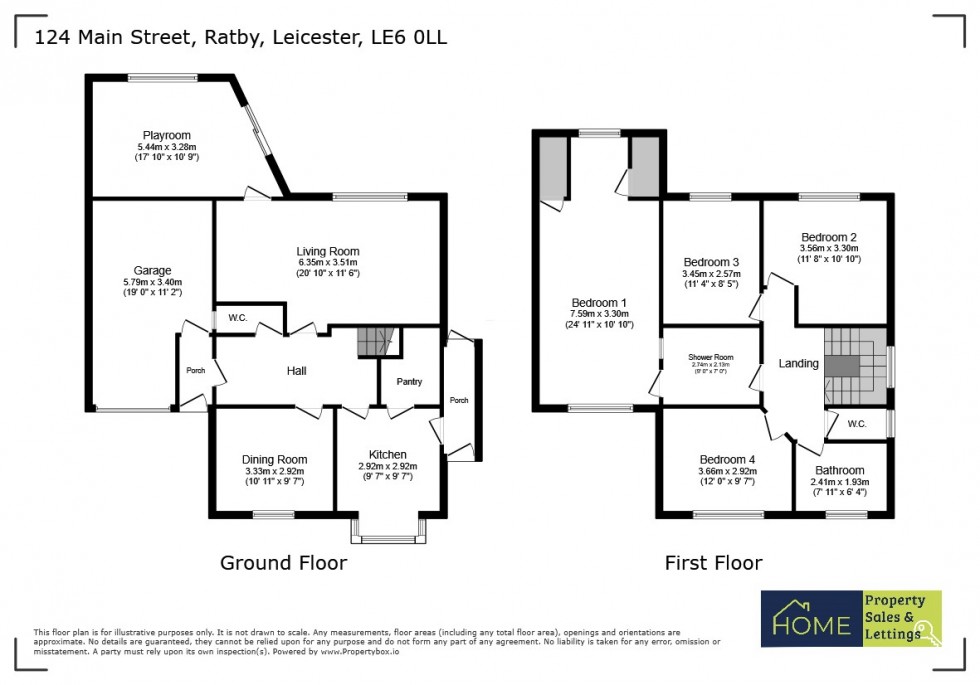 Floorplan for Main Street, Ratby, Leicester, Leicestershire