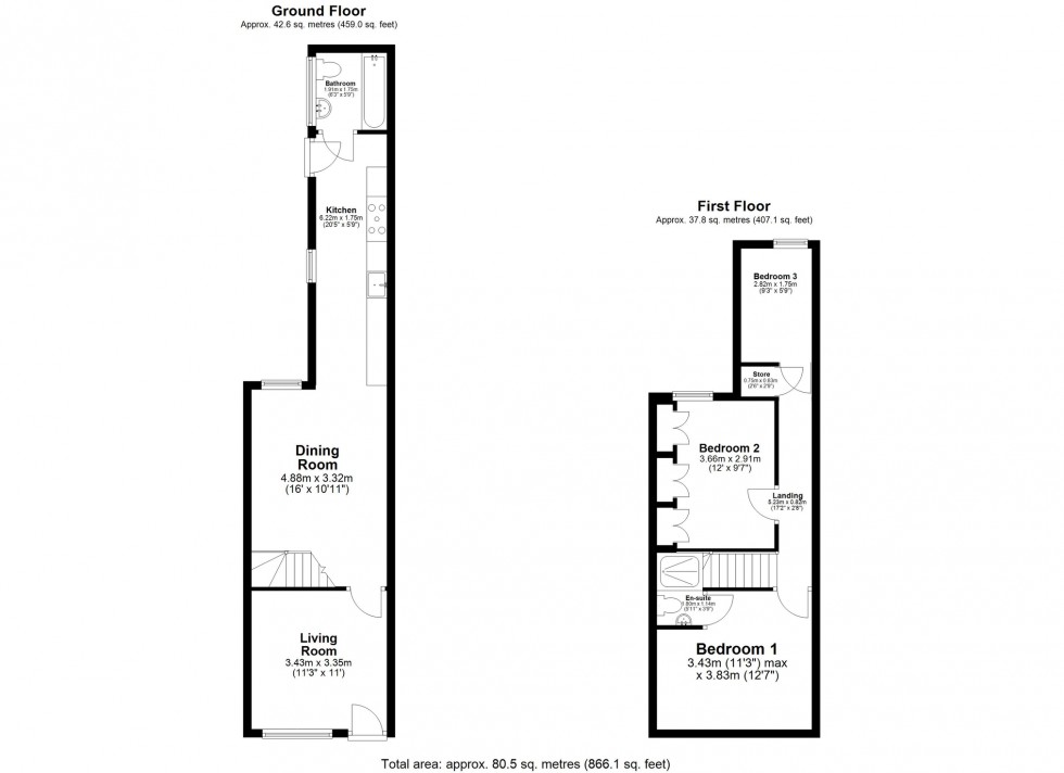 Floorplan for Beaumanor Road, Leicester, Leicestershire