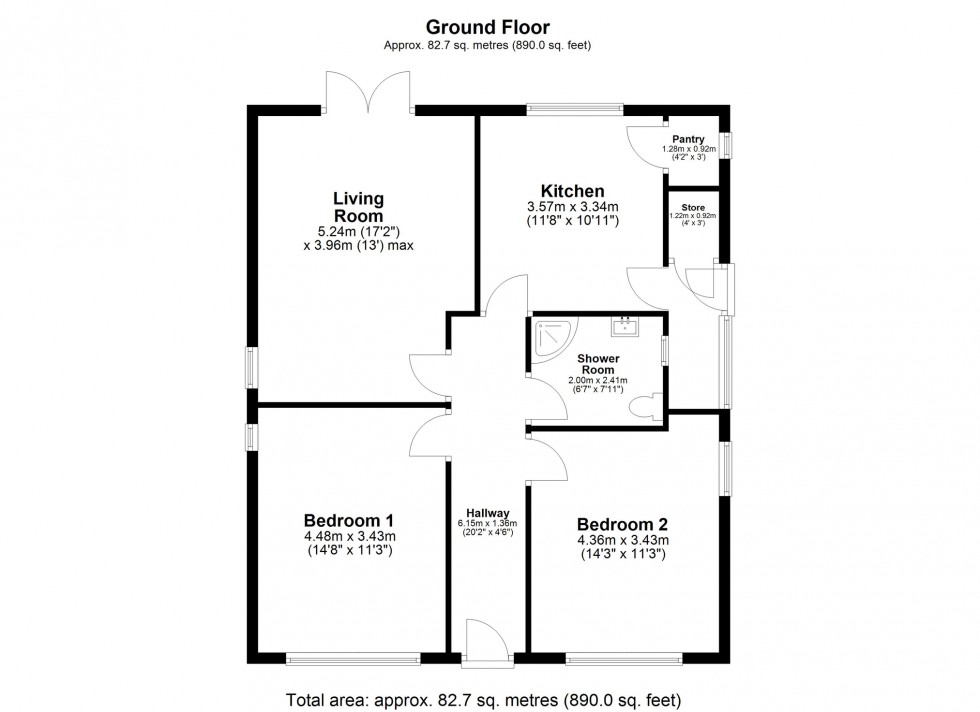Floorplan for Saddington Road, Fleckney, Leicester, Leicestershire