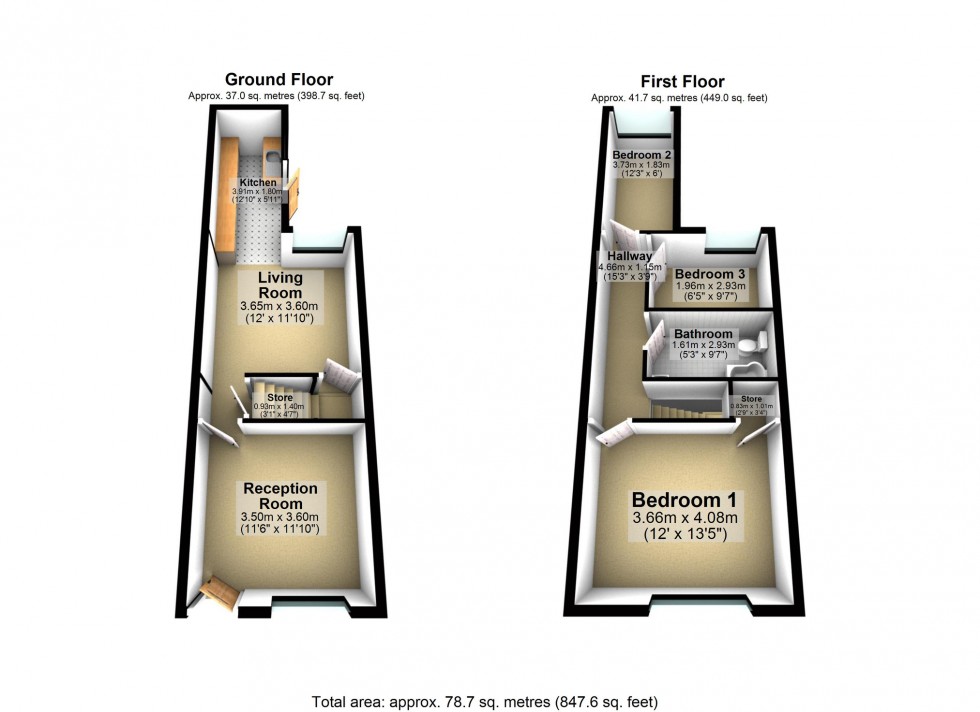 Floorplan for Handley Street, Aylkestone, Leicester