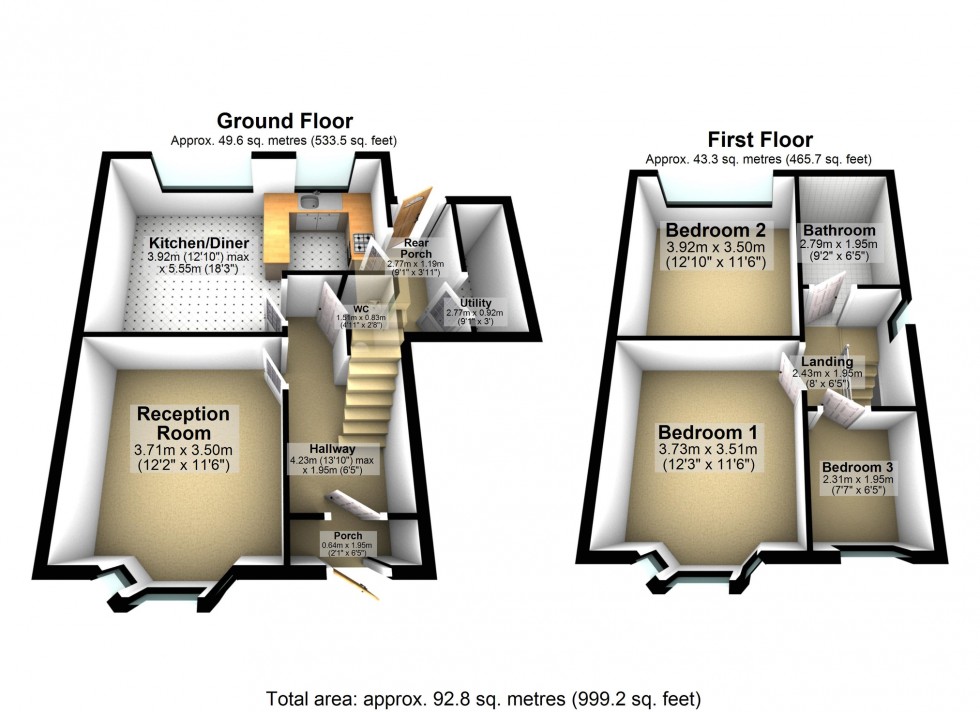 Floorplan for Lamborne Road, West Knighton, Leicester