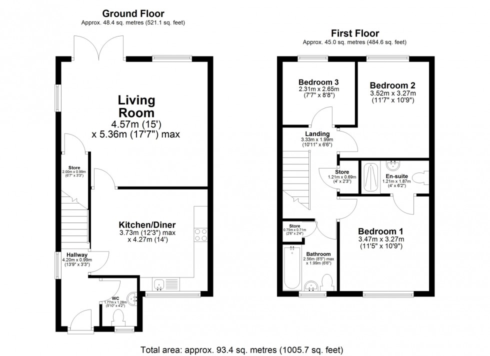 Floorplan for Bancroft Way, Ratby, Leicester