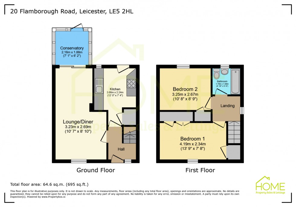 Floorplan for Flamborough Road, Leicester, Leicestershire