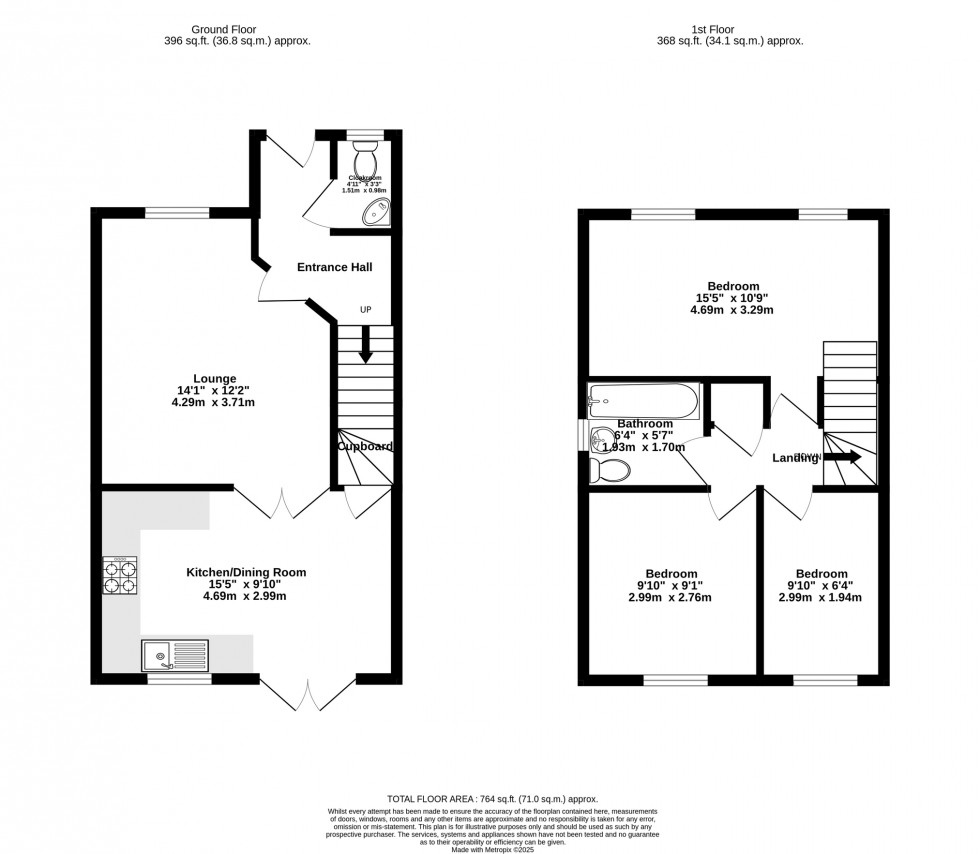 Floorplan for 7 Wye Close, Leicester, LE4 9AZ