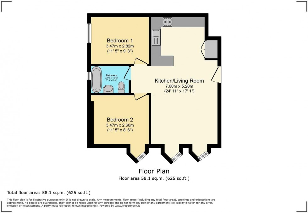 Floorplan for Kingfisher Apartments, Barry Close, Kirby Muxloe, Leicester