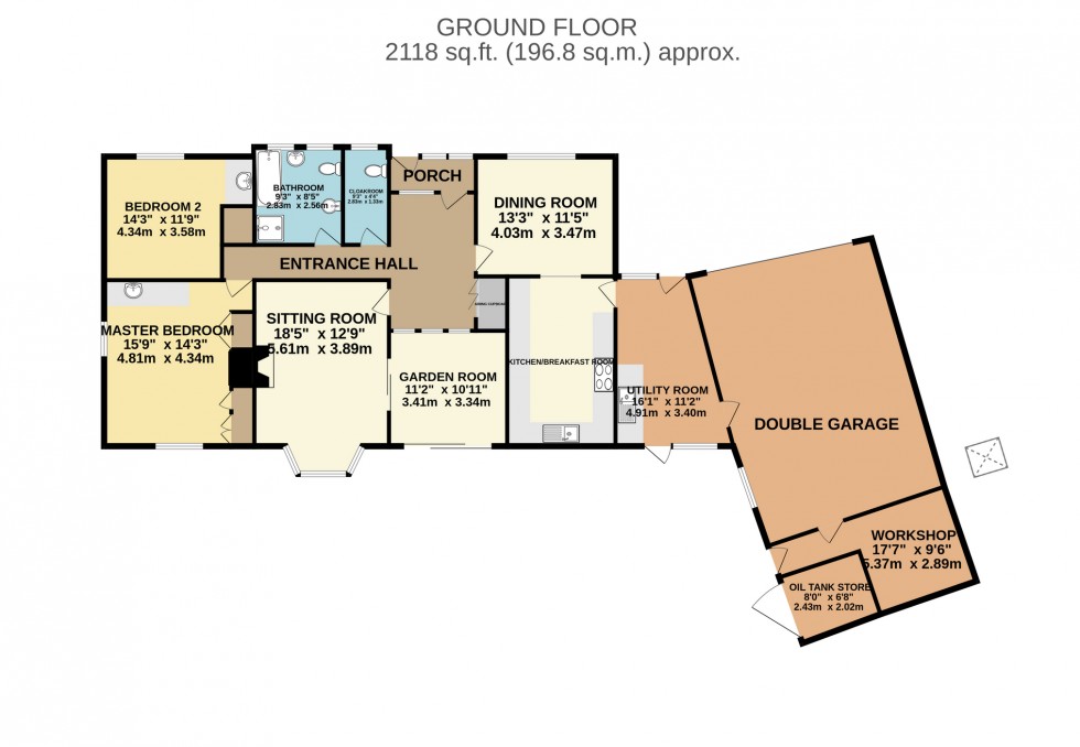 Floorplan for Danby, Main Street, Bruntingthorpe, Lutterworth, Leicestershire