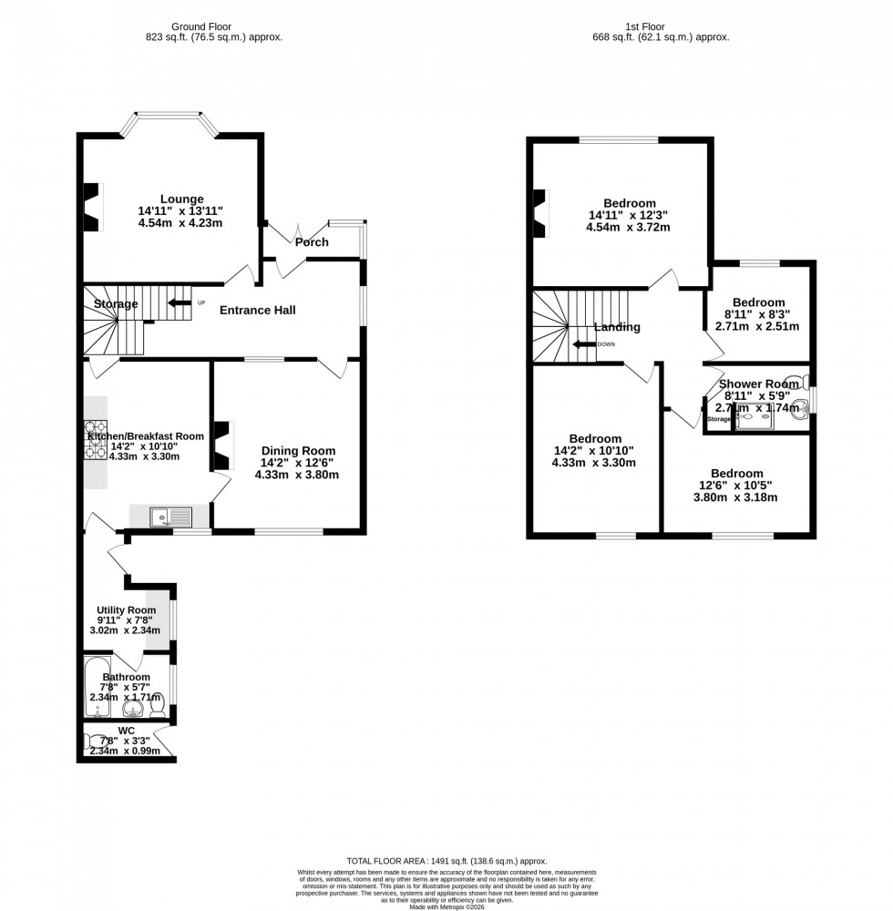 Floorplan for Hinckley Road, Earl Shilton, Leicester, Leicestershire