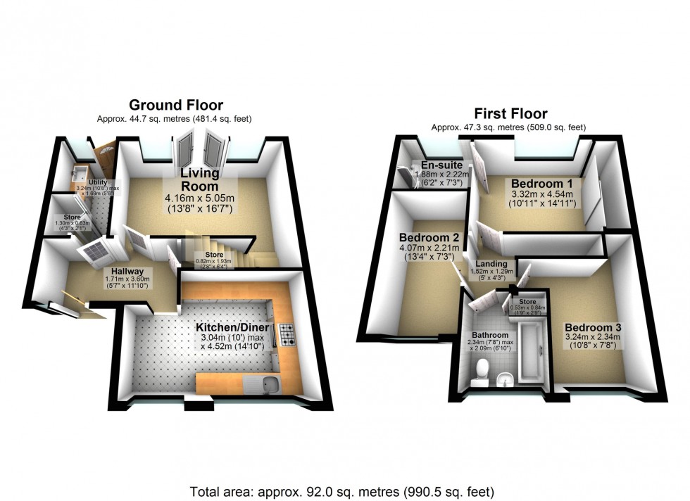 Floorplan for Priest Meadow, Fleckney, Leicester, Leicestershire