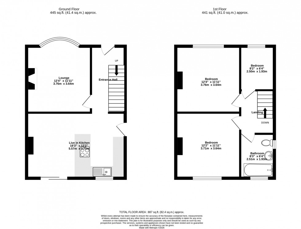 Floorplan for Willow Park Drive, Wigston, Leicestershire