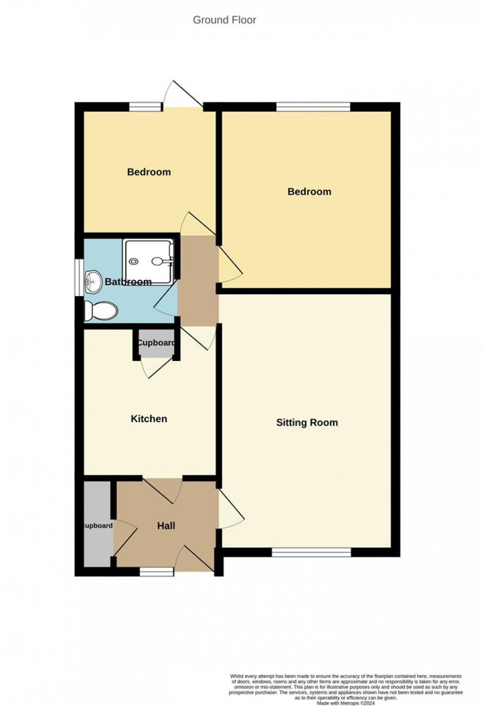 Floorplan for Palmerston Close, Kibworth Beauchamp, Leicester, Leicestershire